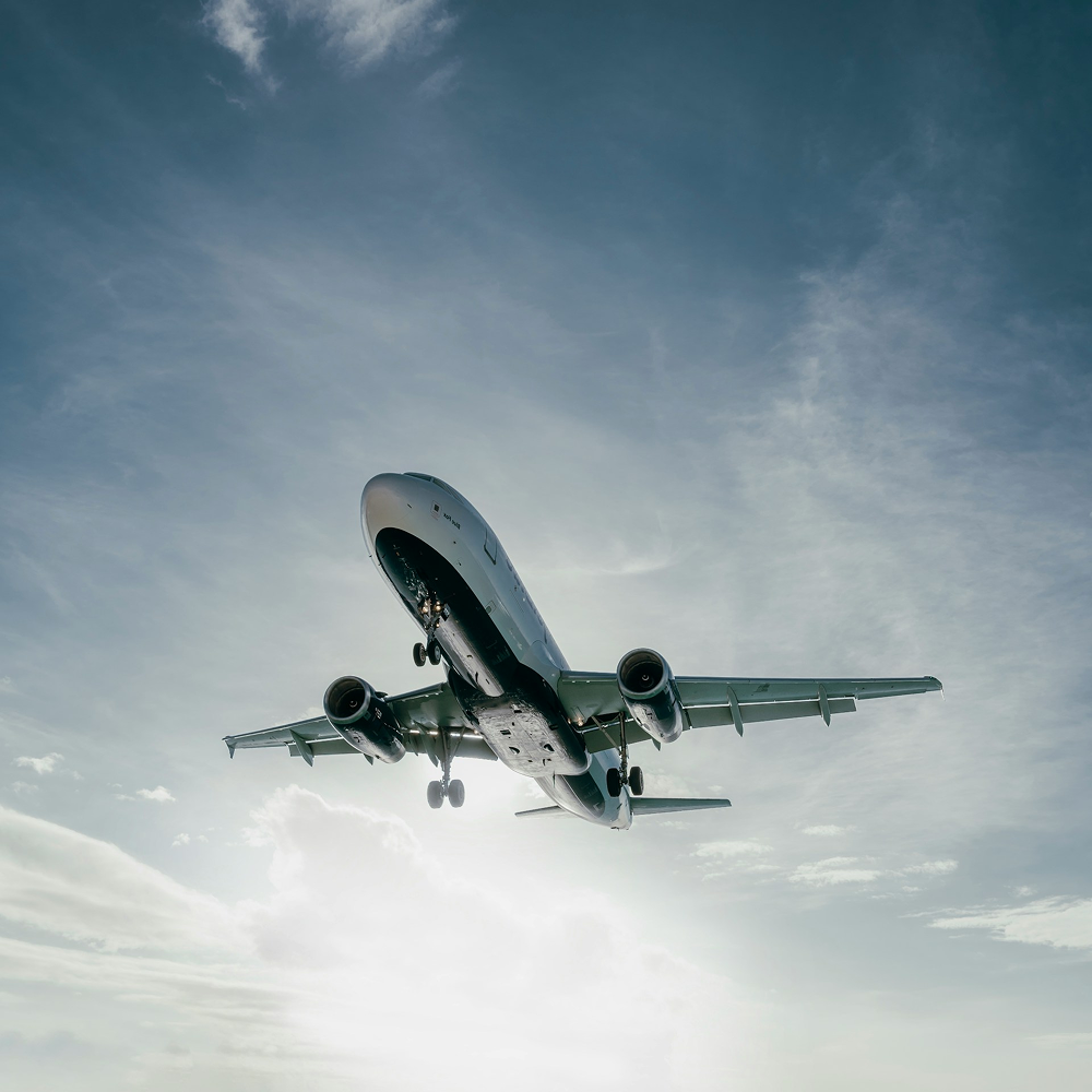 aeroplane in the sky